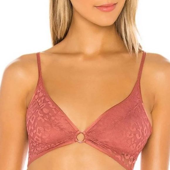 Free People Other - Free People Toni Bralette Animal Print Bra